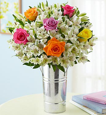Assorted Rose & Peruvian Lily