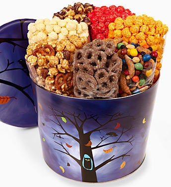 The Popcorn Factory� Owl 7 Way Snack Tin
