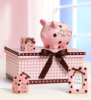 Classic Pink Baby's "Firsts" Keepsakes Set