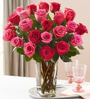 Passion for Twenty-Four Pink Roses