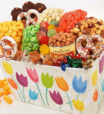 The Popcorn Factory� Tulips Basket