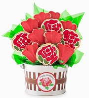Cheryl's Birthday Rose Cookie Flower Pot