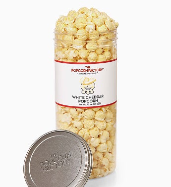 Popcorn Factory White Cheddar Canister 6.5 oz