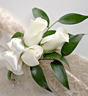 white rose pictures. White Rose Corsage