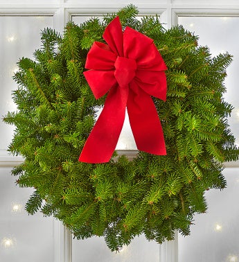 Christmas Wreath with Yankee Candle