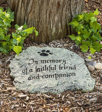 Faithful Friend Memory Garden Stone