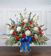 Heartfelt Tribute Floor Basket Arrangement