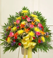 Heartfelt Sympathies Standing Basket - Bright