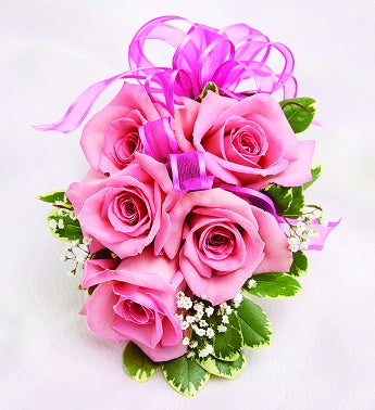 Flower Delivery Service on Pink Rose Corsage From 1 800 Flowers Com
