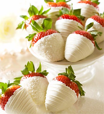 Fannie May Bridal Bliss Strawberries 24 ct