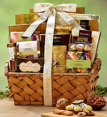 Our Sincere Condolences Sympathy Gift Basket