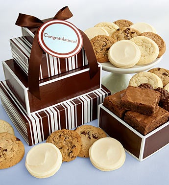 Cheryl's Congratulations Classic Cookie Gift Tower