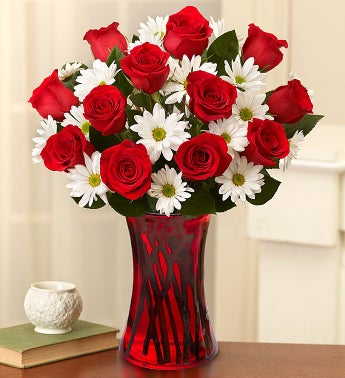 Fair Trade Red Roses & Daisies
