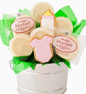 Cheryl?s Baby Girl Cookie Flower Pot