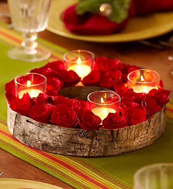 Red Birch Votive Holder