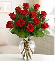 12 Red Long Stem Roses