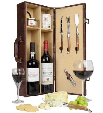 Fine Port, Claret and Stilton Gift Case