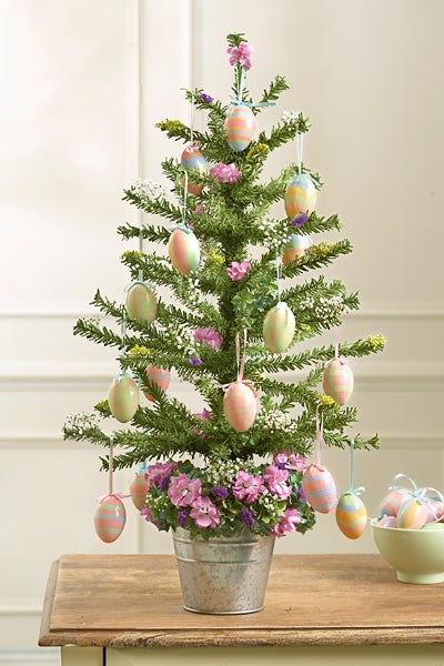 Easter Tree with Egg Ornaments